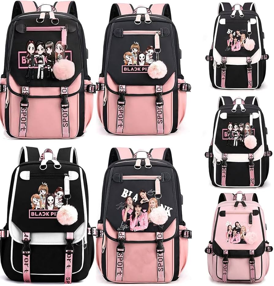 Amazon.co.jp: ブラックピンク 周辺 リュック リュックサック 大容量